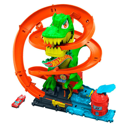 Pista Hot Wheels T-Rex x Quartel City Mattel