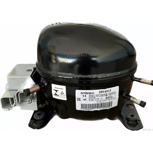 Motor Compressor P/ Geladeira Freezer Embraco 1/4+ R134 127v