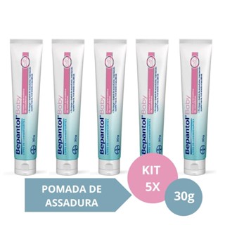 Kit com 5 Cremes Pomada de Assadura 30gr Cada - Bepantol em Oferta na Shopee