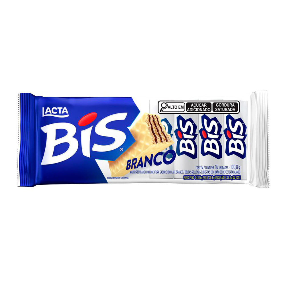 Chocolate Bis Lacta Branco Laka 100,8g - Food & Beverages