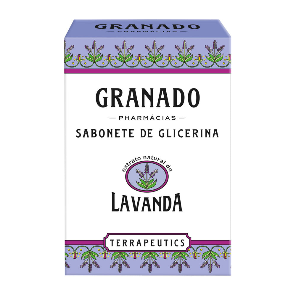 Sabonete em Barra de Glicerina Granado Terrapeutics Lavanda 90g - Beauty