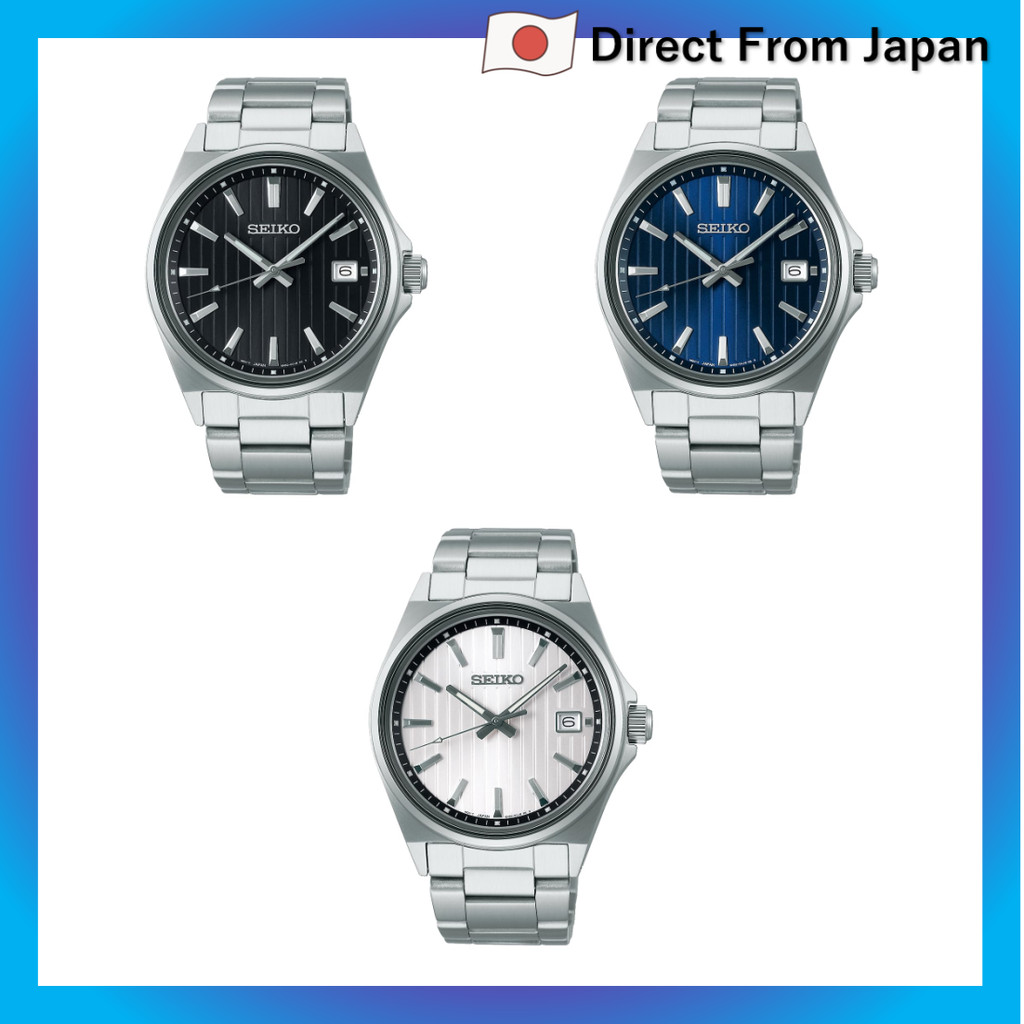 [Relógio Seiko] Relógio masculino de quartzo com bateria Seiko Selection S Series SBTH005 preto, SBTH003 azul, SBTH001 b