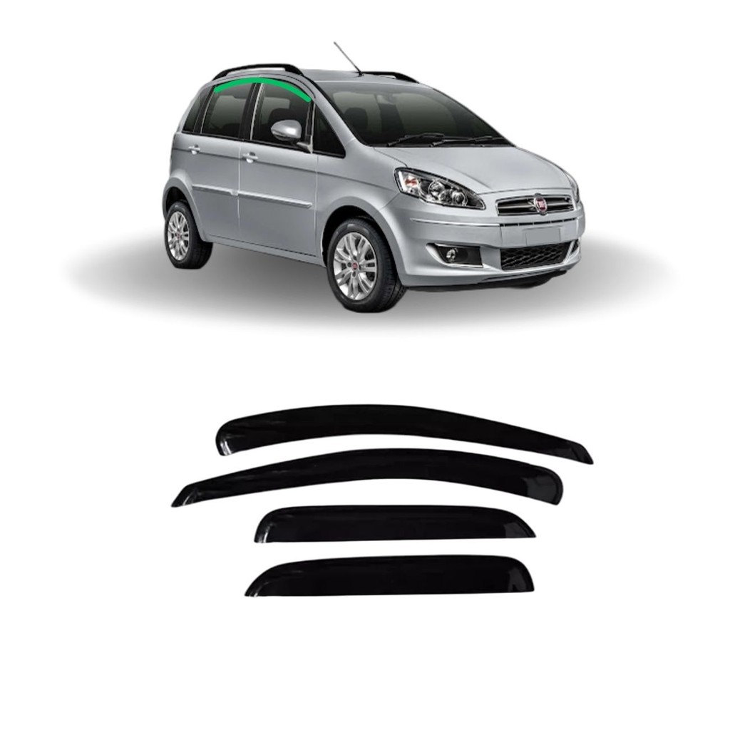 Jogo Calha de Chuva (Defletor) Idea 05 06 07 08 09 10 11 12 13 14 15 4p em Oferta na Shopee