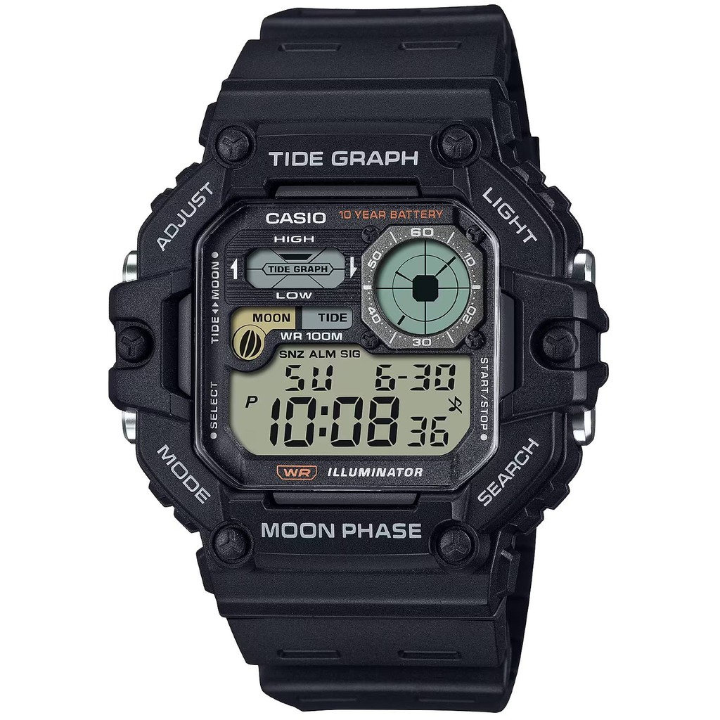 Relógio Casio WS-1700H-1AVDF Gráfico de Marés