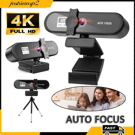4K Webcam Mini Webcam Full HD 1080P Com Microfone Autofocus Web Para PC Computador Portátil Online