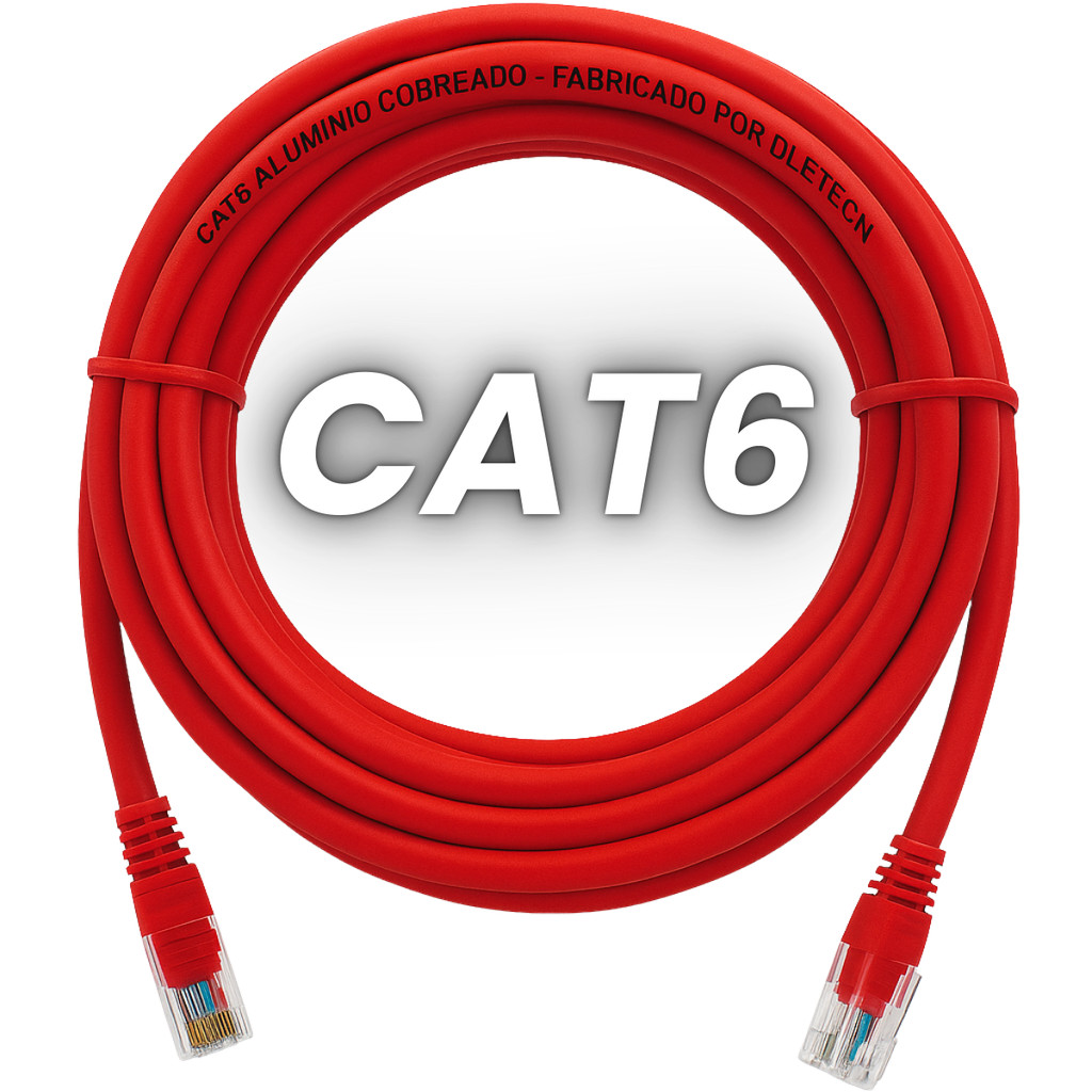 Cabo de rede Patch Cord Para Internet Cat6 - 50 Cm - Revenda/ Atacado
