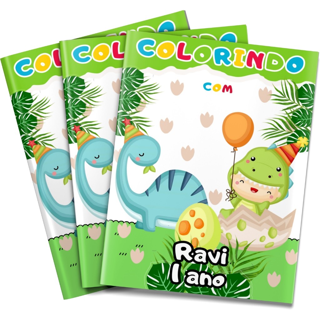 Livro de Colorir Dino Baby Lembrancinha em Oferta na Shopee