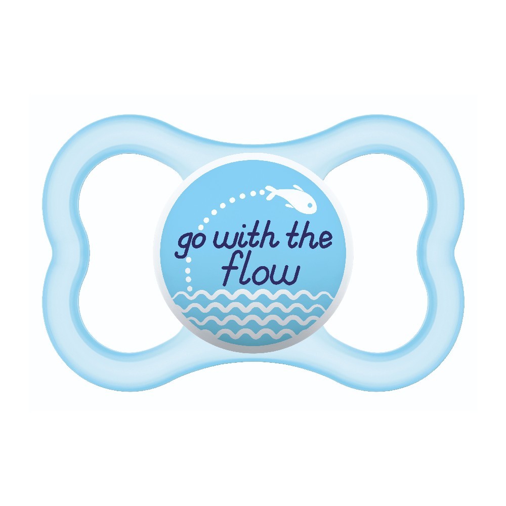 Chupeta Bico de Silicone Air 18M+ Azul - MAM em Oferta na Shopee