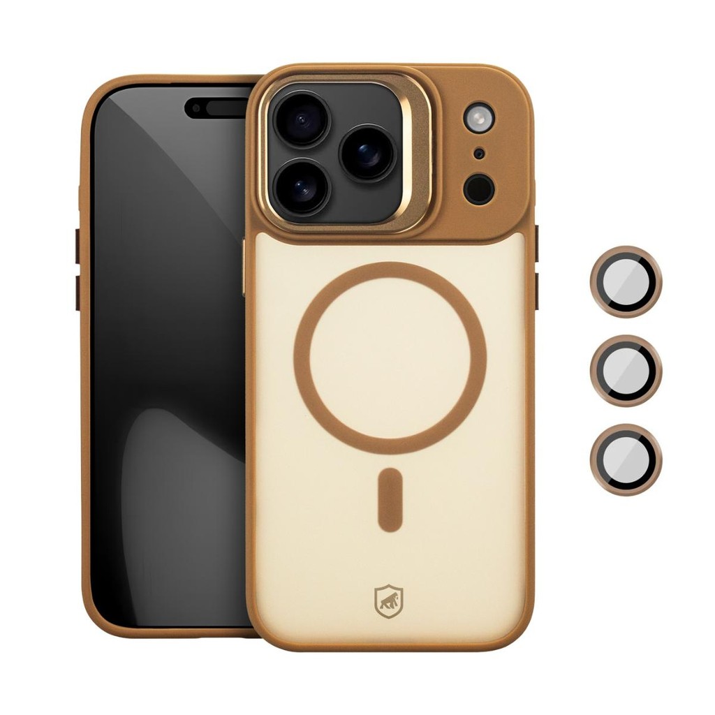 Capa case capinha para iPhone 17 Pro - MagSafe Titanium Desert - Gshield em Oferta na Shopee