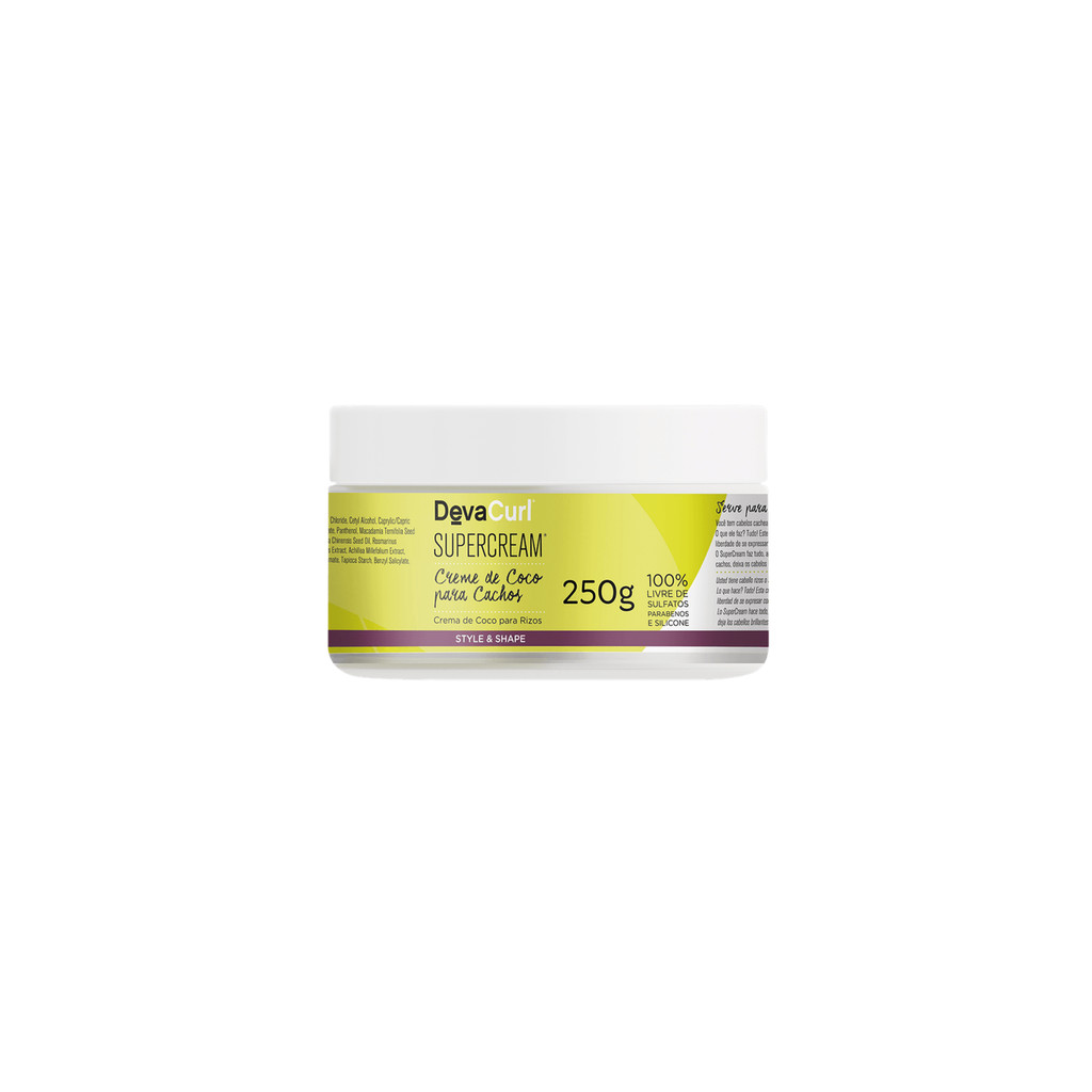 Deva Curl Supercream Creme de Coco Para Cachos 250g