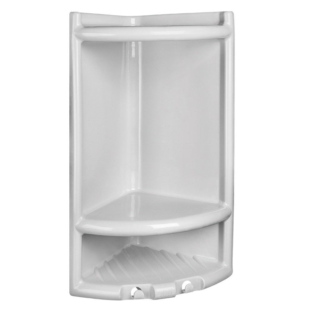 Porta Shampoo PVC Herc 4011 Cinza Claro em Oferta na Shopee