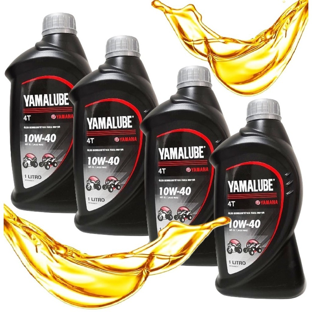 Kit Óleo Yamalube 10w40 Semi Sintético 4 Litros em Oferta na Shopee