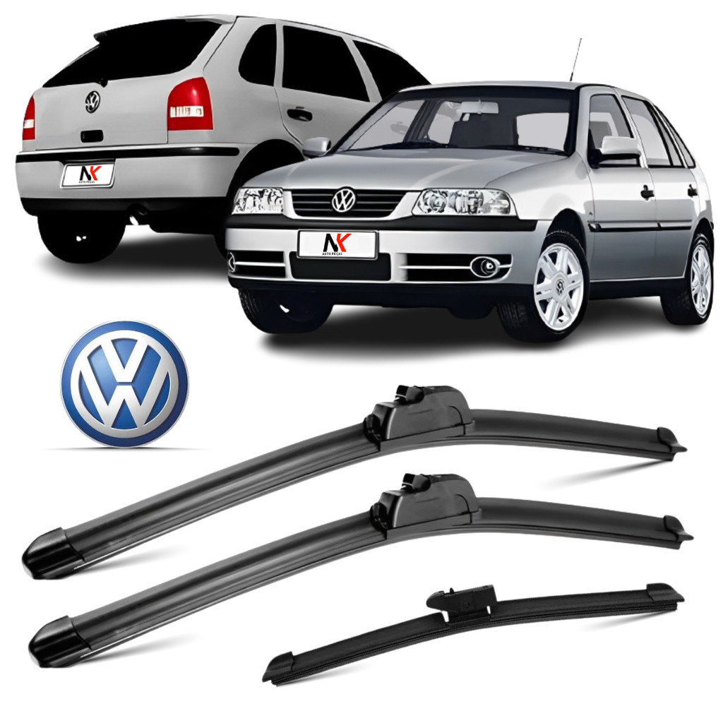 Kit/Par Palheta Parabrisa Gol G3 99 00 2001 2002 2003 á 2005 em Oferta na Shopee
