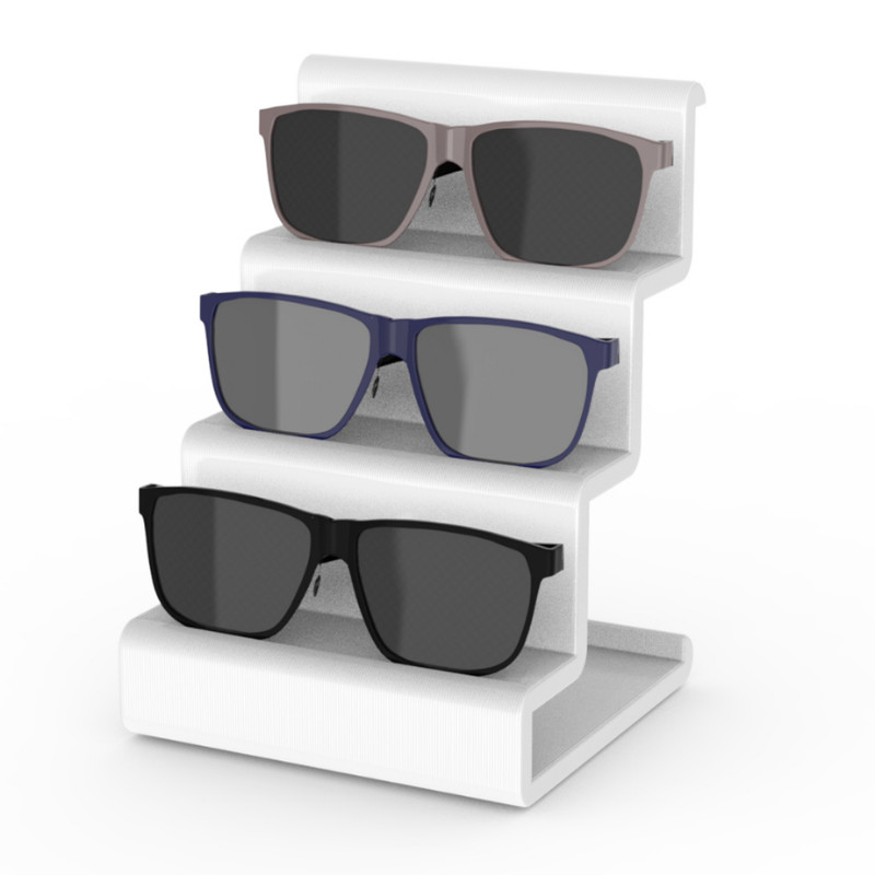 Suporte Mesa Expositor De Oculos Balcao 3 Oculos Loja Casa Closet