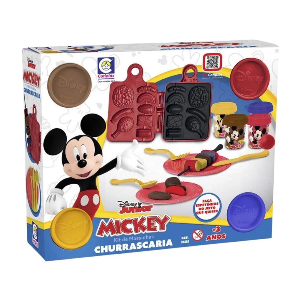 Brinquedo Infantil de Massinha Churrascaria do Mickey Cotiplas - 2685