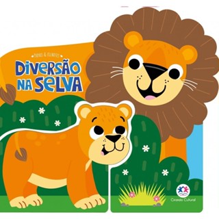 Livro Cartonado Diversão na selva em Oferta na Shopee