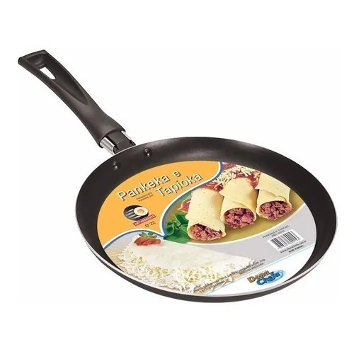 Panquequeira Frigideira Panqueca Tapioca Tapioqueira Teflon Preta