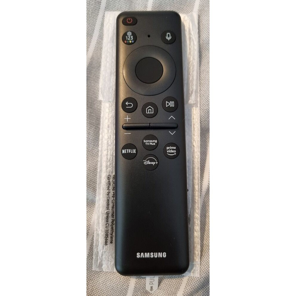 BN59-01432D Controle Remoto Solar Recarregável Para TV Por Voz Compatível Com Samsung QE55QN90C Smart 4K Ultra HD