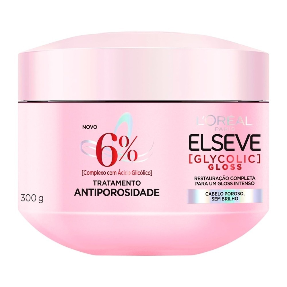 Creme de Tratamento Elseve Glycolic Gloss 300g em Oferta na Shopee