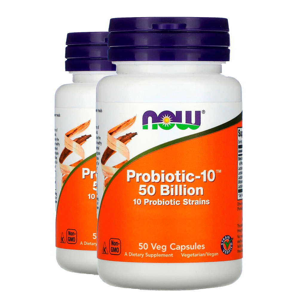Kit 2x Probiótico-10 50 Bilhões Now Foods 50Veg Cáps Importado/Made in Usa em Oferta na Shopee