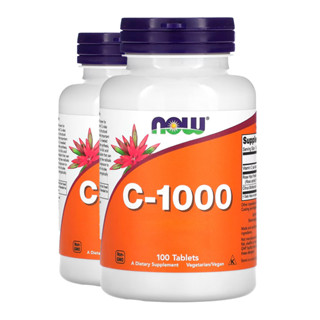 Kit 2x Vitamina C 1000mg e Rosa Mosqueta Now Foods 100Tab Importado/Made in Usa em Oferta na Shopee