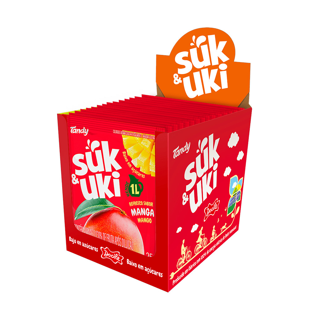 Refresco em Pó Manga com 15un de 25g cada - Docile em Oferta na Shopee