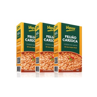 Kit 3 Feijões Carioca 500G Vapza em Oferta na Shopee