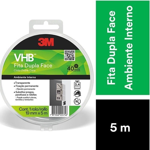 Fita Dupla Face 3M VHB 19MM X 5M 4910 em Oferta na Shopee