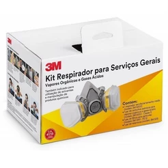 Respirador Mascara 6200 para Serviços Gerais 3M