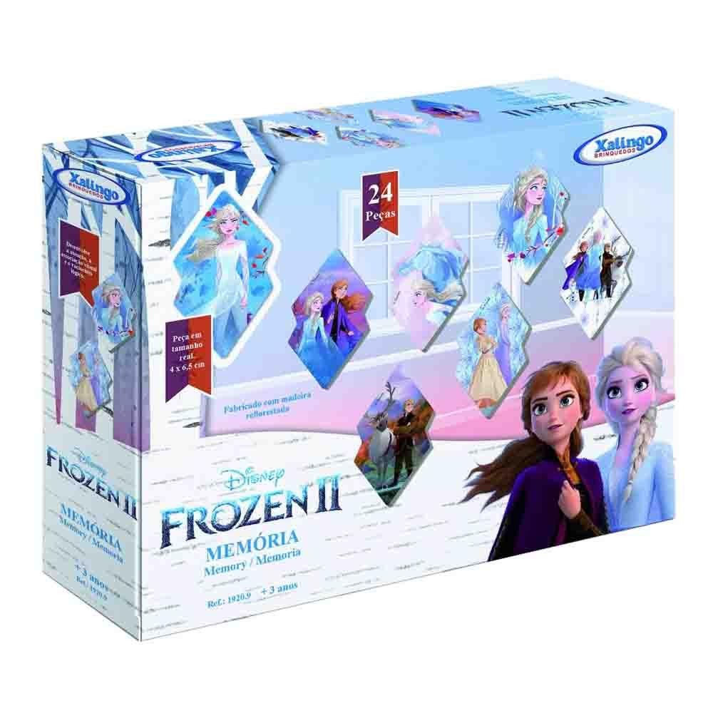 Jogo Memória Frozen Disney 24 Peças Xalingo