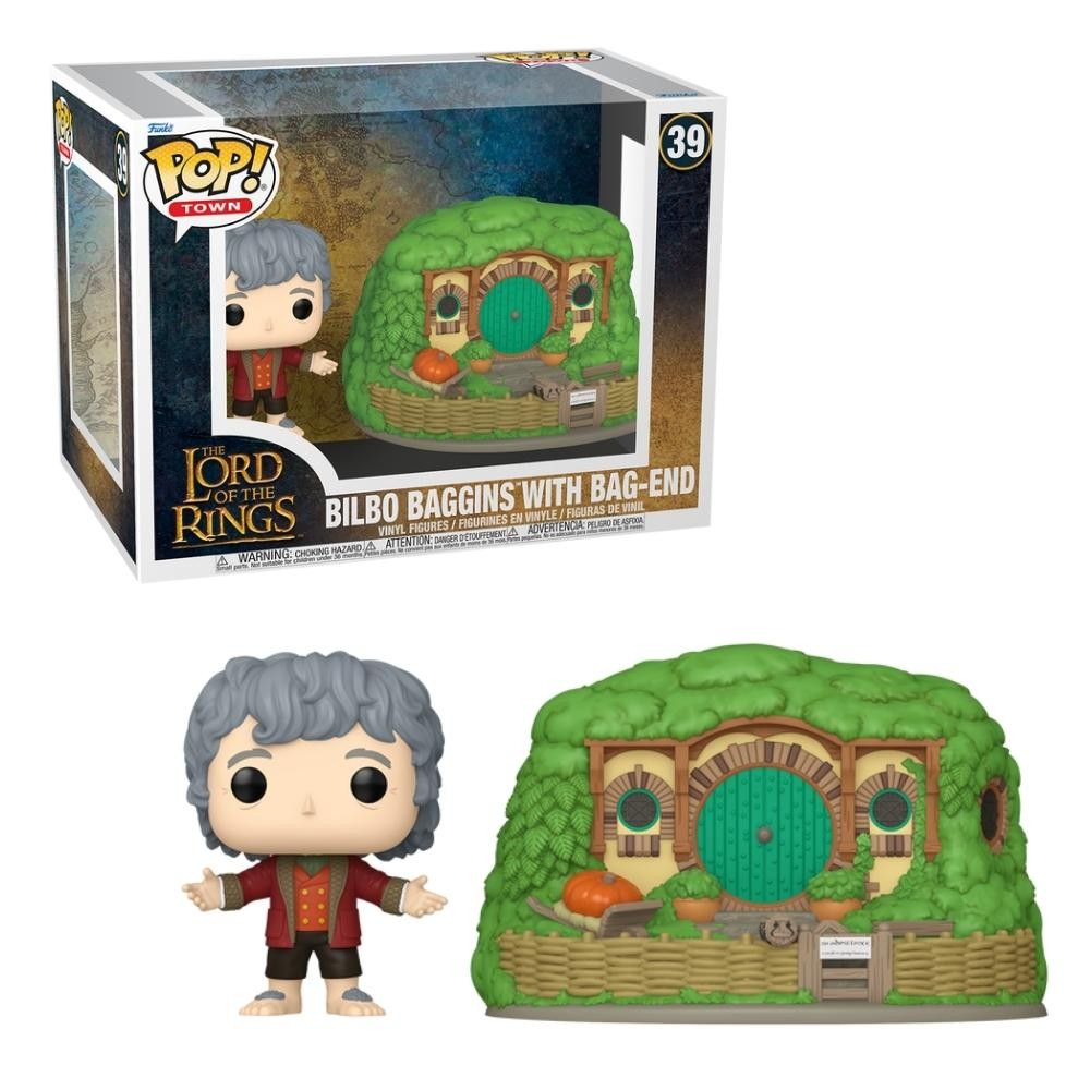 Boneco Funko Pop! Town  Senhor dos Anéis Bilbo com Bolsão - Hobbies & Collections
