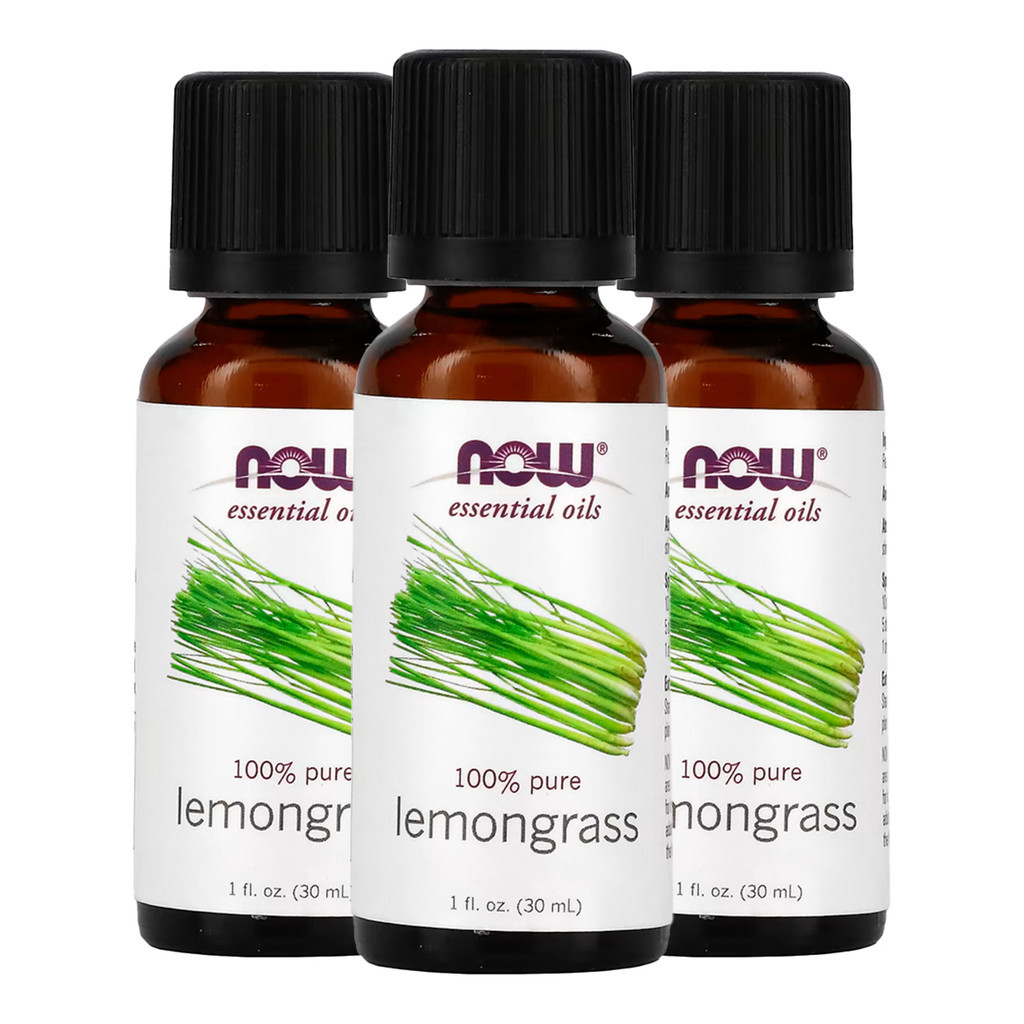 Kit 3x Óleo de Capim Limão 30ml Now Foods Lemongrass Oil Puro /Made in Usa em Oferta na Shopee