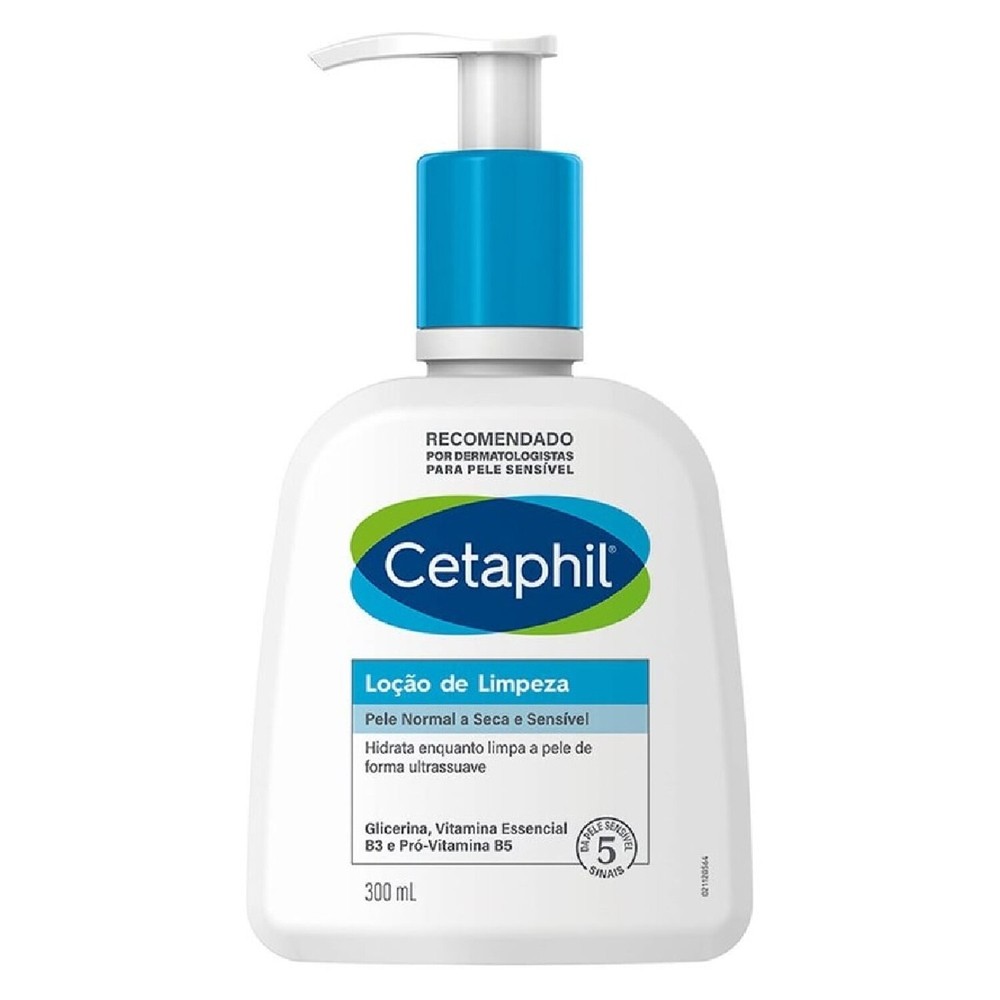 Locao de Limpeza Cetaphil Face Pele Seca e Sensivel 300ml - Beauty