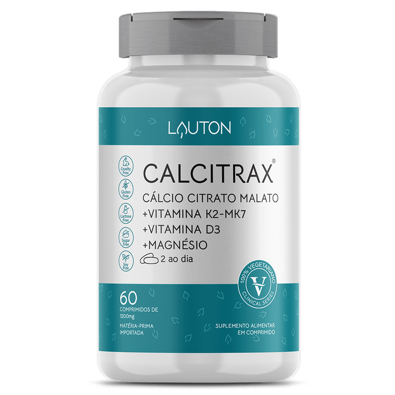 Calcio Citrato Malato+K2+D3+Magnesio 60 Compr X 1200Mg - Lauton