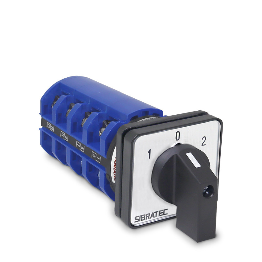 Chave de Transferência Rede/Gerador ou para Reversão 4 Polos 63A - 3 Posições - LW28-63A-4P - Para Porta de Painel