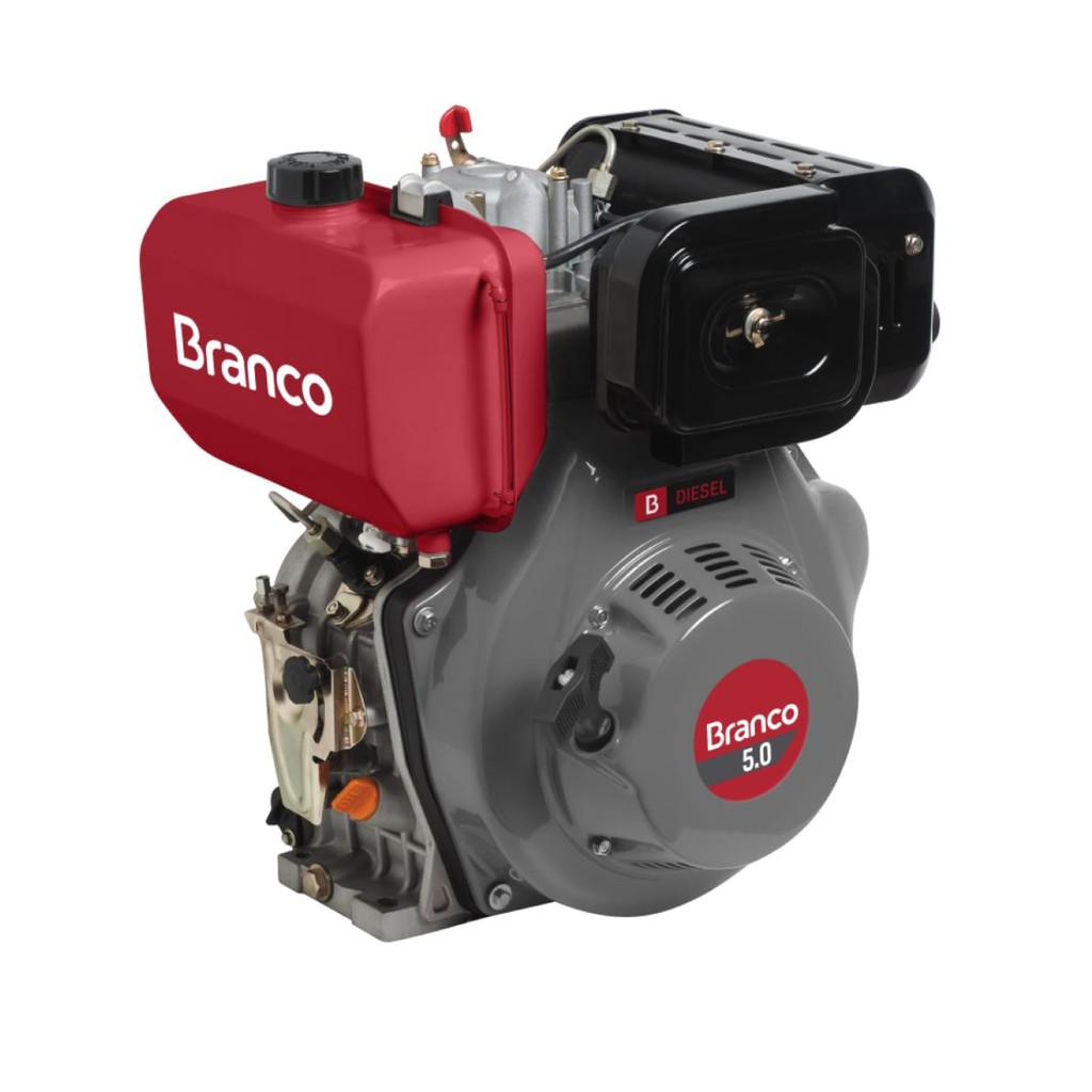 Motor Diesel 5,0CV Eixo H Partida Manual BD-5.0 Branco em Oferta na Shopee
