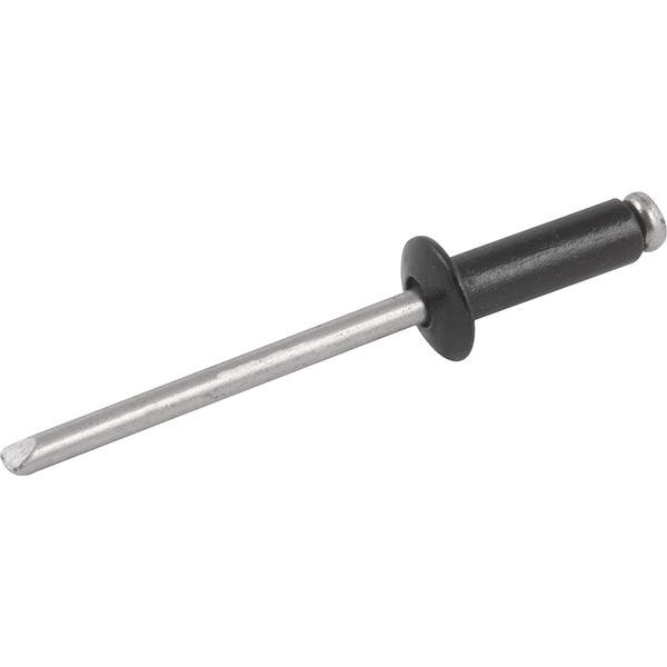 Rebite Alumínio Preto 4,0x16mm 416 1000 peças Vonder