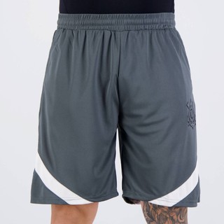 Bermuda Corinthians Lokken Cinza em Oferta na Shopee