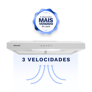 Depurador Exaustor Slim 60Cm Branco DPS162BR Suggar 220V em Oferta na Shopee