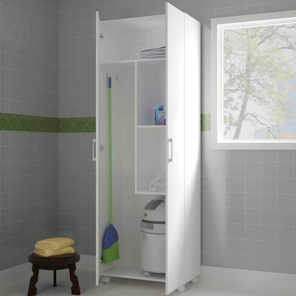 Armário Multiuso 2 Portas Branco - Pnr Móveis - Home & Living