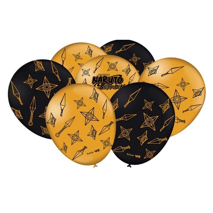 25 Balão Aniversário Festa Personalizada Naruto Shippuden em Oferta na Shopee