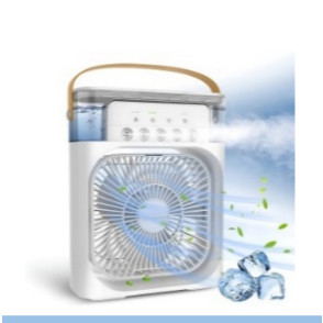 Ventilador Portátil com Umidificador  Climatizador e Led