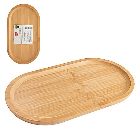 Bandeja Bambu Decorativa Oval Retangular Petisqueira Frios