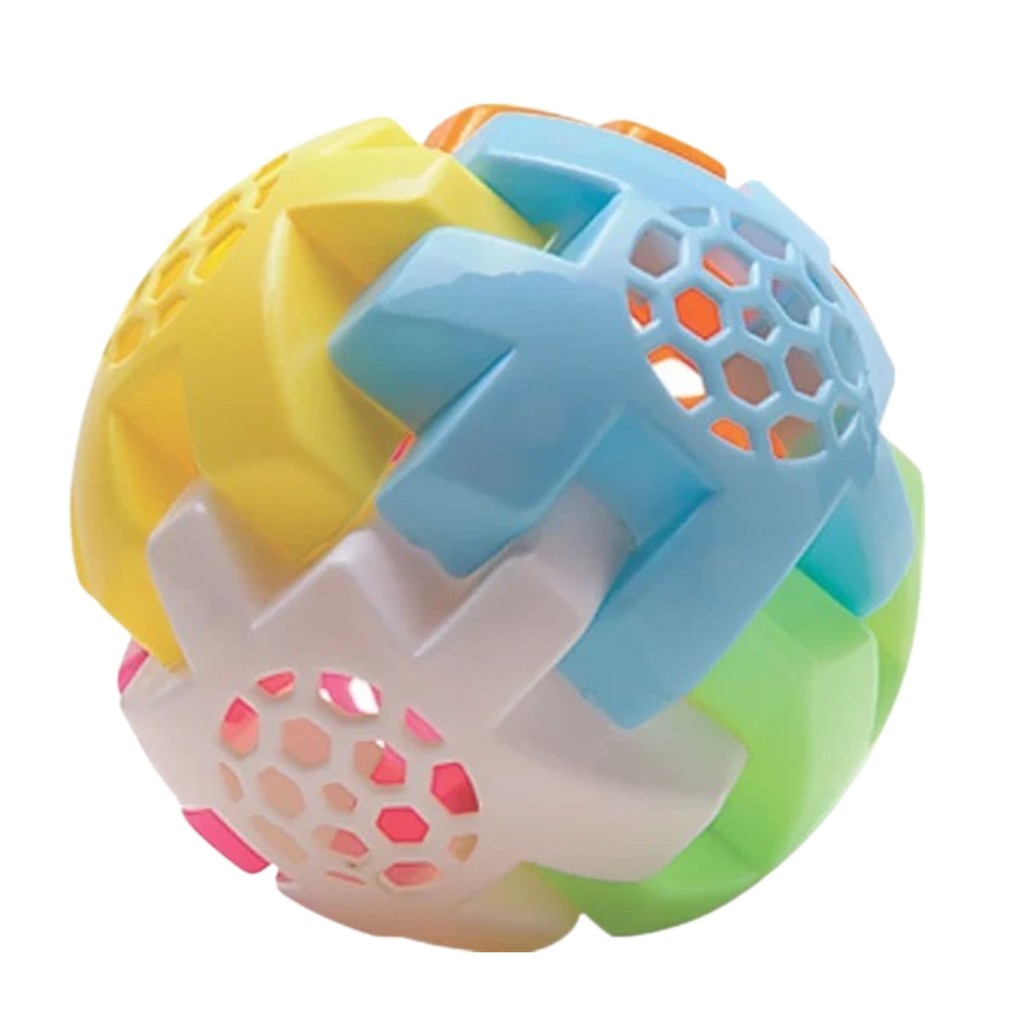 Bola Sensorial Infantil Monta Desmonta Chocalho Colorido Educativo Coordenação Bebê