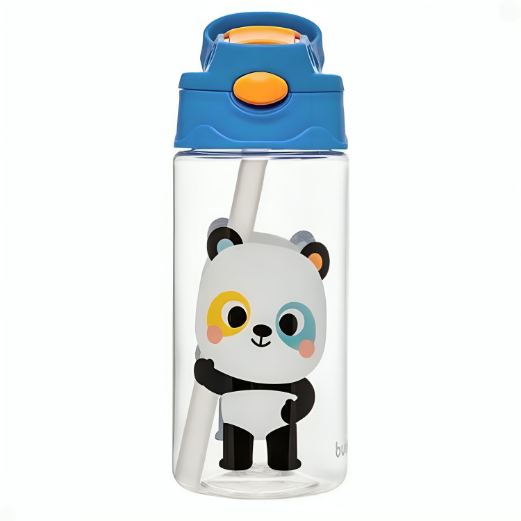 Garrafa Infantil com Canudo em Silicone Buba Zoo Panda - 18835