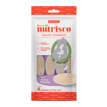 SNACK CREMOSO NUTRISCO ATUM E BACALHAU 56G