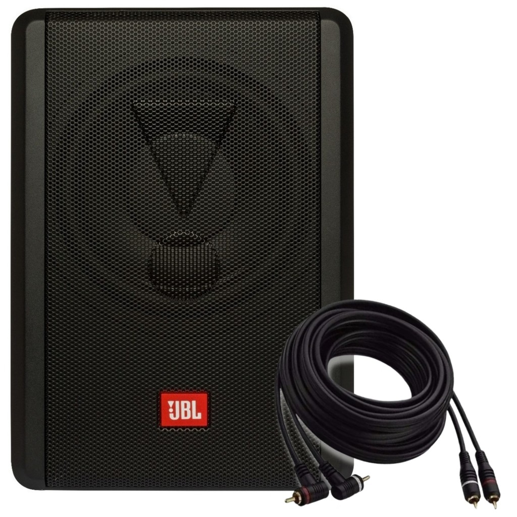 Caixa Amplificada Jbl Slim Sw8a-ms 200w + 2x100w + Cabo Rca