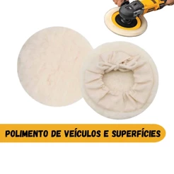 Boina Para Polimento Automotivo De Lã Para Furadeira - N5