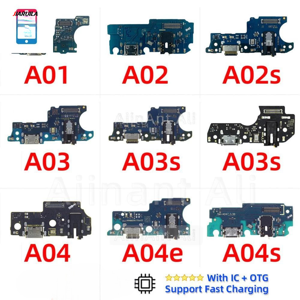 Conector Placa Dock de Carga Para Samsung Galaxy A01 A02 A03 A04 A05 A01 Core A02S A03 A03S A04E A04S A05S