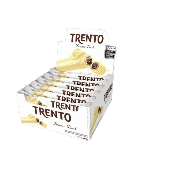 Chocolate Trento Branco - Dark Com 16 Unidades De 29g em Oferta na Shopee